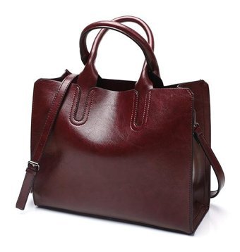 Tcherchi Kadınlar İçin Vintage Büyük Kapasiteli Nedensel Tote Kadın El Çantası Siyah