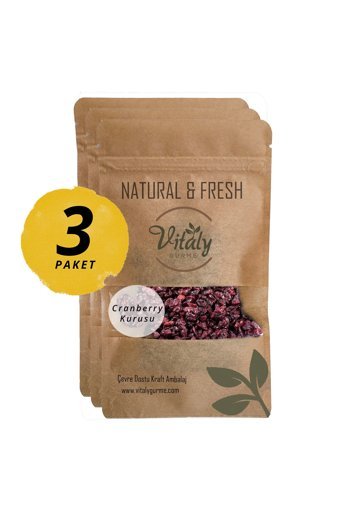 Vitaly Şekersiz Cranberry 3x50 gr