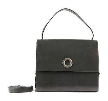 Bueno Shoes Parlak Deri Kadın El Çantası vert