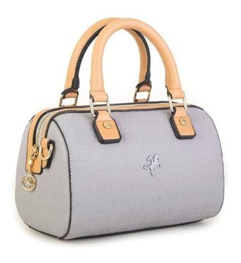 Gülşah Çaptı Bag Orjinal Kadın El Çantası Gri