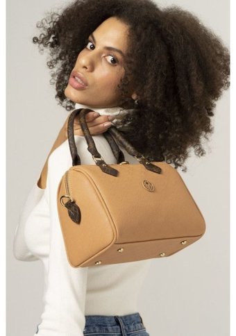 Valentino Orlandi Vlt063 Monogram Kadın El Çantası Camel
