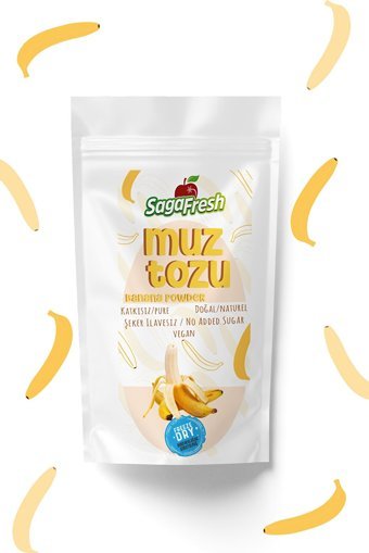 Saga Fresh Organik Şekersiz Çekirdeksiz Muz 25 gr
