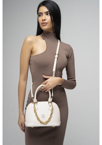 Valentino Orlandi Vlt048 Monogram Kadın El Çantası Bej