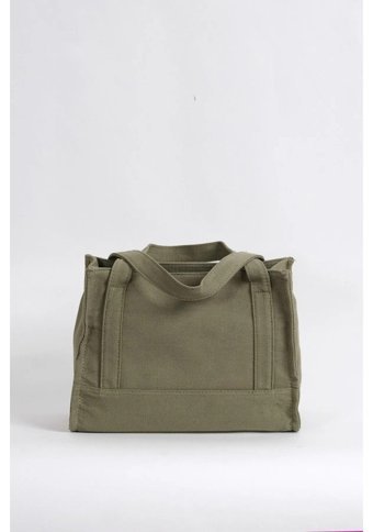Gülşah Çaptı Bag Kanvas Kumaş Tote Bag Kadın El Çantası Yeşil