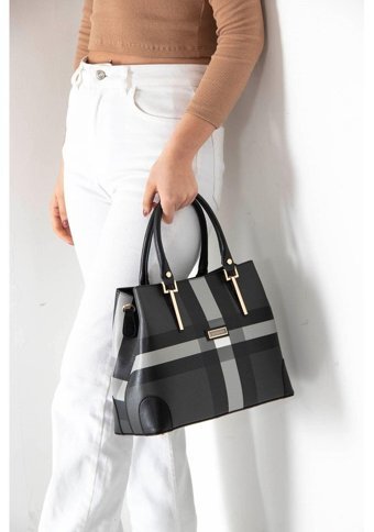 Silver & Polo Nv667 Kadın El Çantası Siyah Siyah