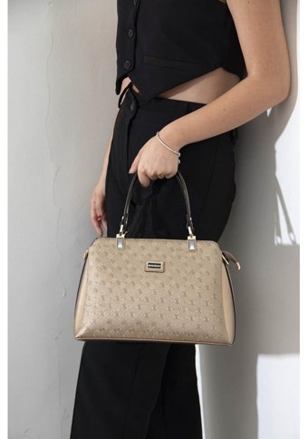 Silver & Polo Nv972 Kadın El Çantası Bakır Bronz