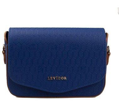 Levidor Lazer Baskılı Kadın El Çantası Saks