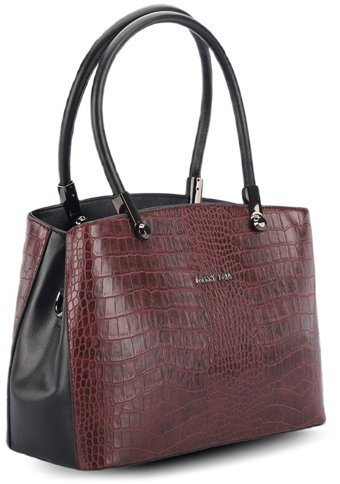 Merry Lane Roma Kroko Mrcn1401620 Kadın El Çantası Bordo