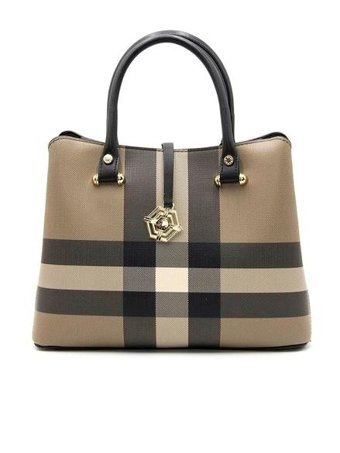 Silver & Polo Nv1089 Kadın El Çantası KahverengiSiyah