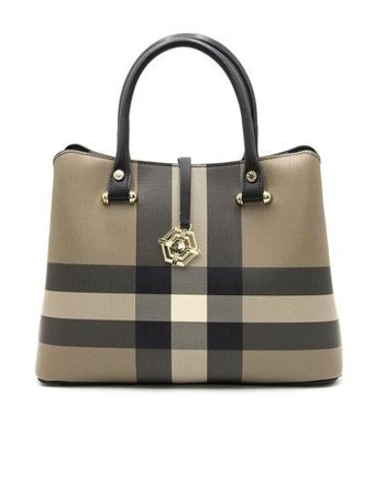 Silver & Polo Nv1089 Kadın El Çantası KahverengiSiyah