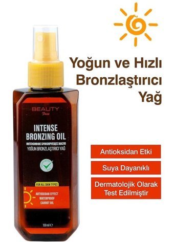Beauty Omega 3 - Omega 6 - Susam Yoğun Vücut - Yüz İçin Bronzlaştırıcı Yağ 150 ml