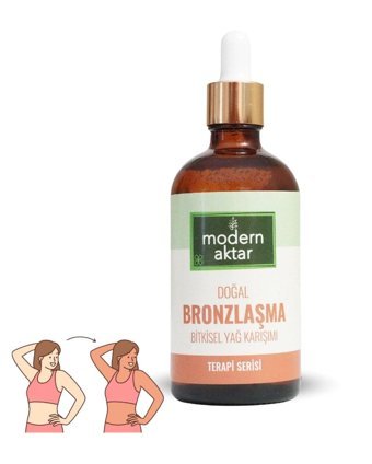 Modern Aktar Ceviz - Havuç - Kakao - Susam Yoğun Vücut İçin Bronzlaştırıcı Yağ 100 ml