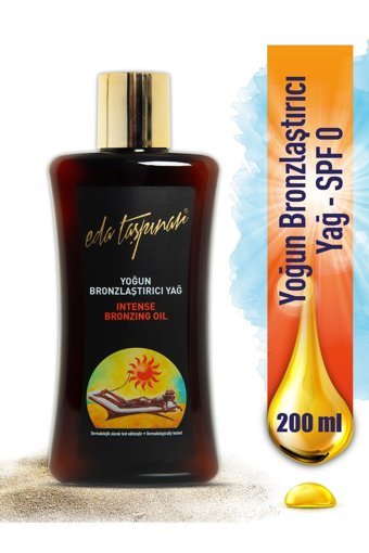 Eda Taşpınar A Vitamini - Argan - E Vitamini - Havuç - Hindistan Cevizi Vücut İçin Bronzlaştırıcı Yağ 200 ml