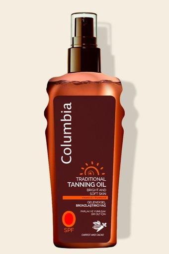 Columbia Traditional Havuç - Kakao Vücut İçin Bronzlaştırıcı Yağ 200 ml
