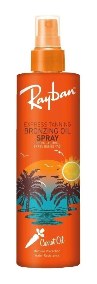 Ray - Ban Argan - Avakado -Havuç - Hindistan Cevizi - Kakao Simli Yoğun Vücut İçin Bronzlaştırıcı Yağ 100 ml