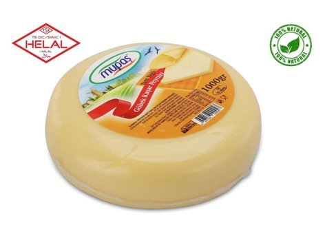 Mupaş Tam Yağlı Göbek Kaşar Tost Peyniri 1 kg