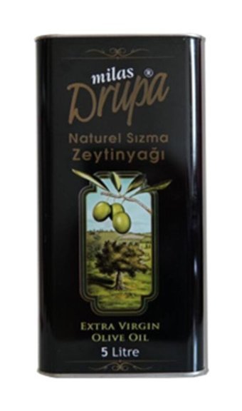 Milas Drupa Soğuk Sıkım Teneke Sızma Zeytinyağı 5 lt