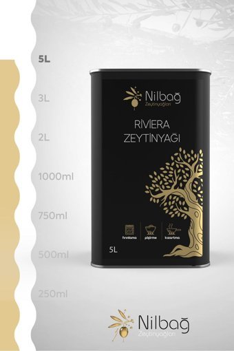 Nilbağ Zeytinyağları Ayvalık Teneke Riviera Zeytinyağı 5 lt