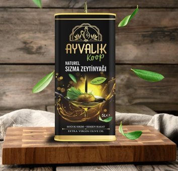 Ayvalık Naturel Soğuk Sıkım Polifenolsüz Teneke Sızma Zeytinyağı 5 lt