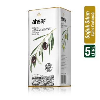Ahsaf Naturel Soğuk Sıkım Polifenolsüz Teneke Sızma Zeytinyağı 2x5 lt