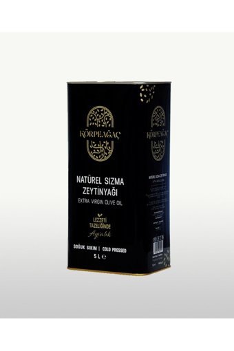 Körpeağaç Naturel Soğuk Sıkım Teneke Sızma Zeytinyağı 5 lt