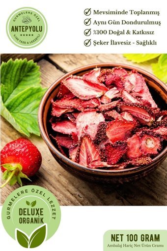 Antepyolu Organik Şekersiz Çekirdeksiz Çilek 100 gr