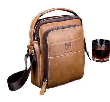 Bull Captan Crossbody Kahverengi Erkek Sırt Çantası - Sarı