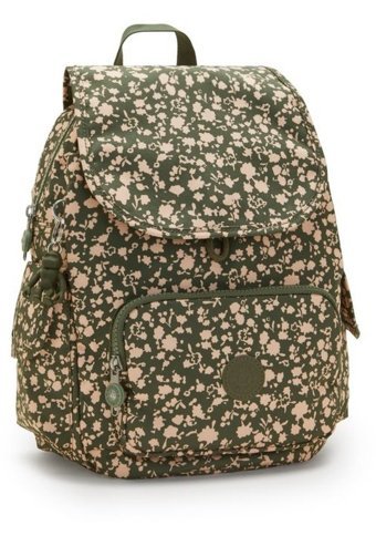 Kipling City Pack S Yeşil Fresh Floral Kadın Sırt Çantası