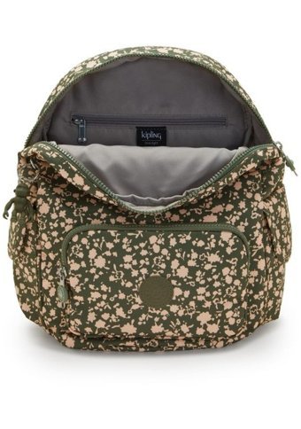Kipling City Pack S Yeşil Fresh Floral Kadın Sırt Çantası