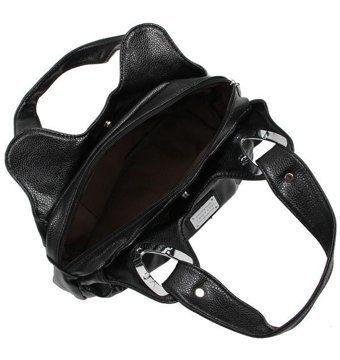 Lebıhmurah Wbp2374 Moda Pu Deri Tote Satchel Mat Siyah Kadın Sırt Çantası