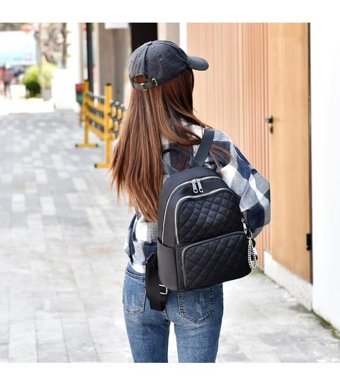 Arion Pu 1102 Siyah Çok Renkli Kadın Sırt Çantası