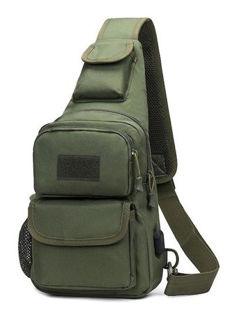Yyoaka Taktik Kemeri Crossbody Mini Yeşil Erkek Sırt Çantası
