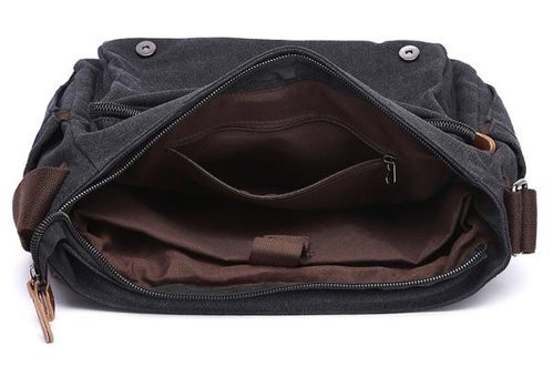 Zuolunduo Günlük Crossbody Siyah Erkek Sırt Çantası