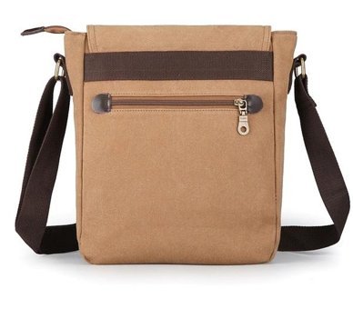 Generic Kanvas Retro Büyük Kapasiteli Crossbody Siyah Erkek Sırt Çantası