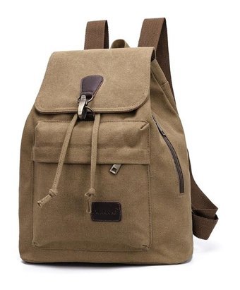 Carrier Vintage Kanvas Haki Kadın Sırt Çantası