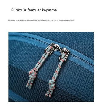 Jzcat Günlük Taşınabilir Büyük Kapasiteli Mavi Erkek Sırt Çantası
