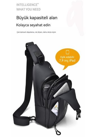 Eternal Luck Usb Mavi Erkek Sırt Çantası