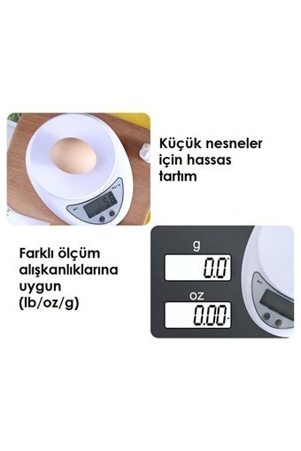 Silver Crest SC-A25 Dijital Hazneli 5 kg Mutfak Tartısı