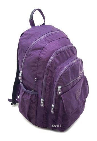 Baginn Klinkır Büyük Boy Yağmura Dayanıklı Hafif Kumaş Bej Kadın Sırt Çantası