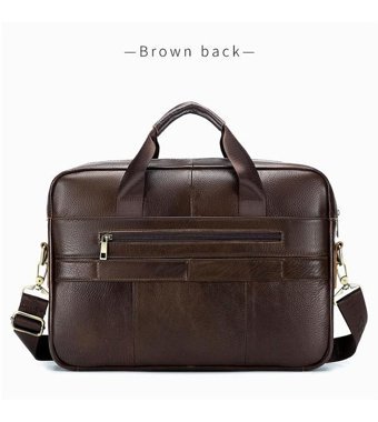 Laoshızı Hakiki Deri Moda Crossbody Kahverengi Erkek Sırt Çantası