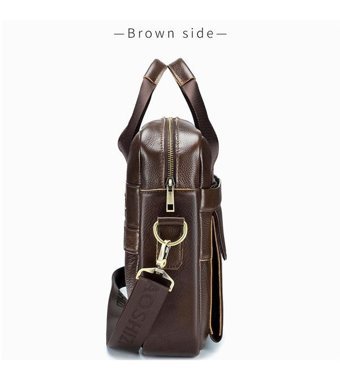 Laoshızı Hakiki Deri Moda Crossbody Kahverengi Erkek Sırt Çantası