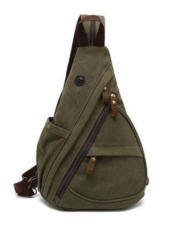 Augur 6002 Moda Günlük Çapraz Erkek Haki Sırt Çantası