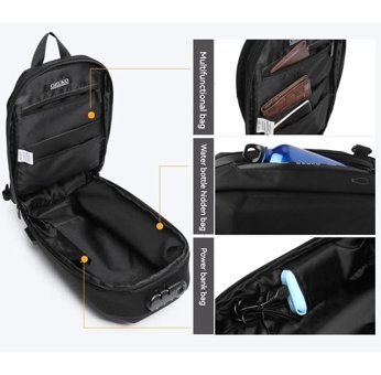 Ozuko9321 Spor Su Geçirmez Crossbody Kamuflaj Erkek Haki Sırt Çantası
