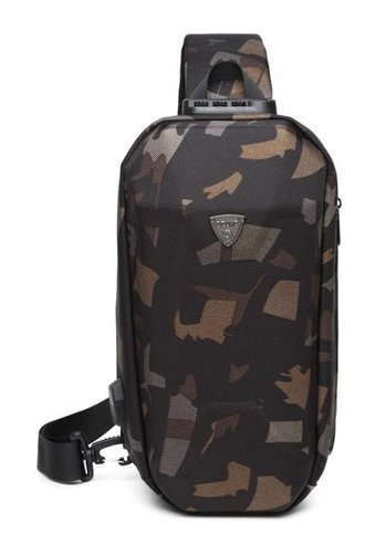 Ozuko9321 Spor Su Geçirmez Crossbody Kamuflaj Erkek Haki Sırt Çantası
