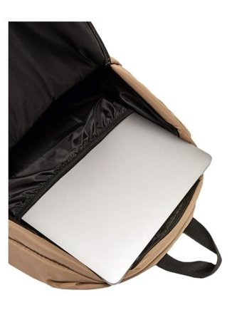 Heibe Laptop Bölmeli Pufidik Kumaşlı Kahverengi Erkek Sırt Çantası