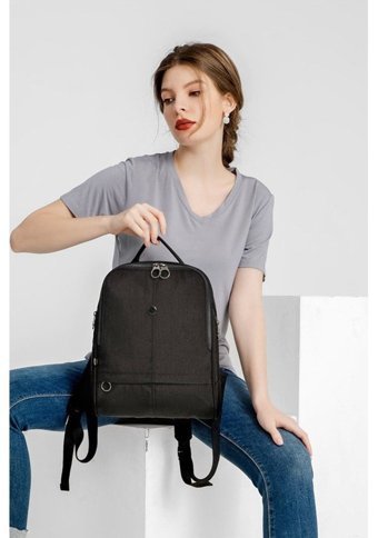 Luvi Shoes 1117K Siyah Kadın Sırt Çantası