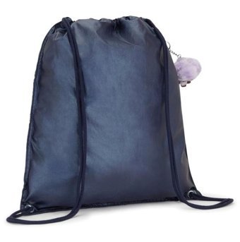 Kipling Supertaboo Büzgülü Yüzücü Mavi Admıral Bl Palm Kadın Sırt Çantası