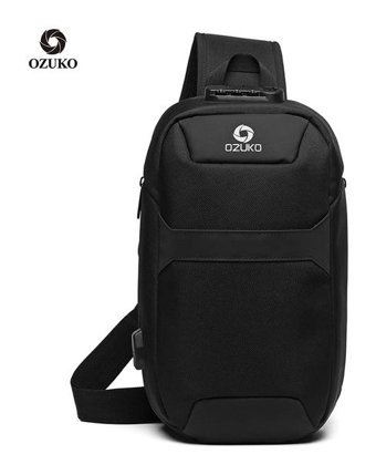 Ozuko 9270 Gündelik Çapraz Siyah Erkek Sırt Çantası