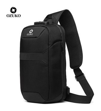 Ozuko 9270 Gündelik Çapraz Siyah Erkek Sırt Çantası