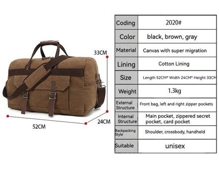 Augur 2020 Seyahat Crossbody Kahverengi Erkek Sırt Çantası